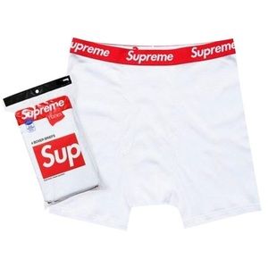 NEW - 1 pair Supreme tagless boxer brief